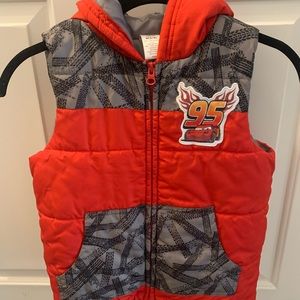 Cars #95 red puffer vest
